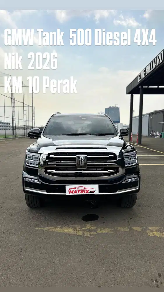 GMW 500 Diesel 4X4 Nik 2026 Black on black Siap pakai