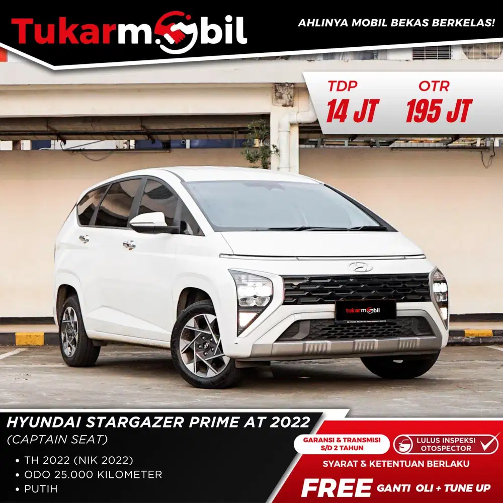 Hyundai Stargazer Prime AT(Caption Seat) Tahun 2022