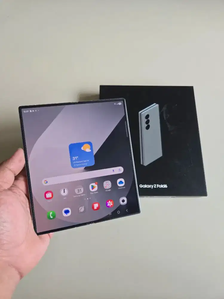 Samsung Z Fold 6 12/512gb 5G Silver SEIN Resmi Indo Normal Mulus Murah