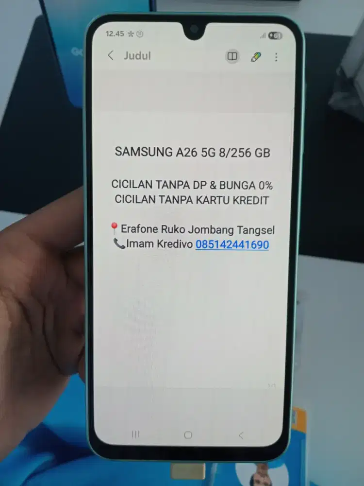 SAMSUNG A26 5G 8/256 GB Cicilan Tanpa DP