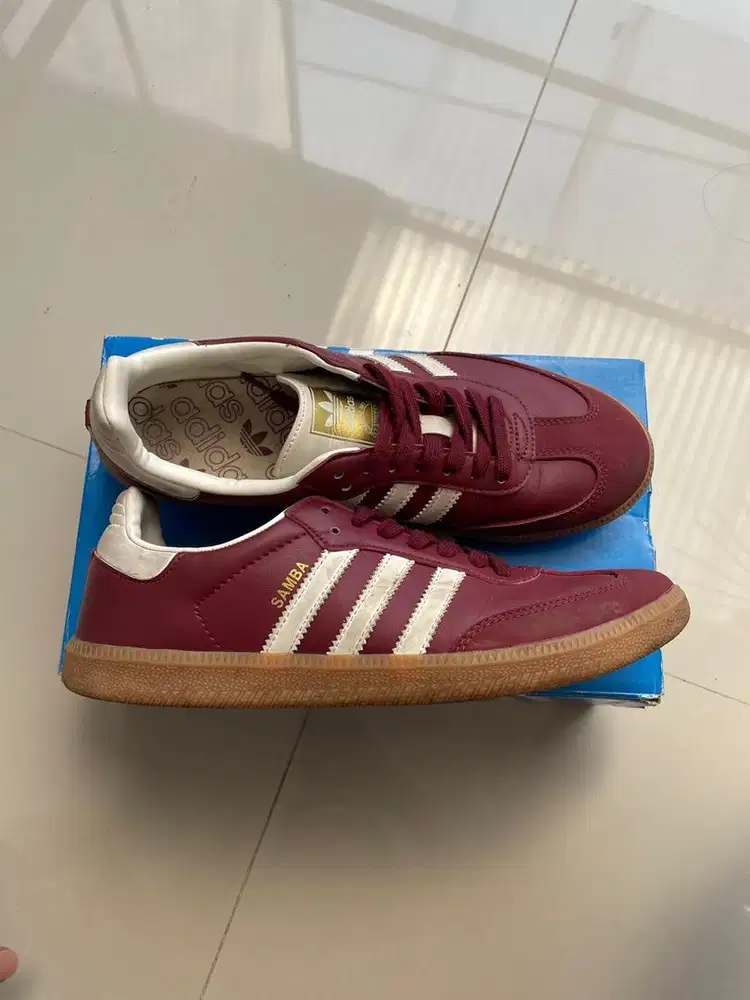 JUAL SEPATU ADIDAS SAMBA MAROON OG
