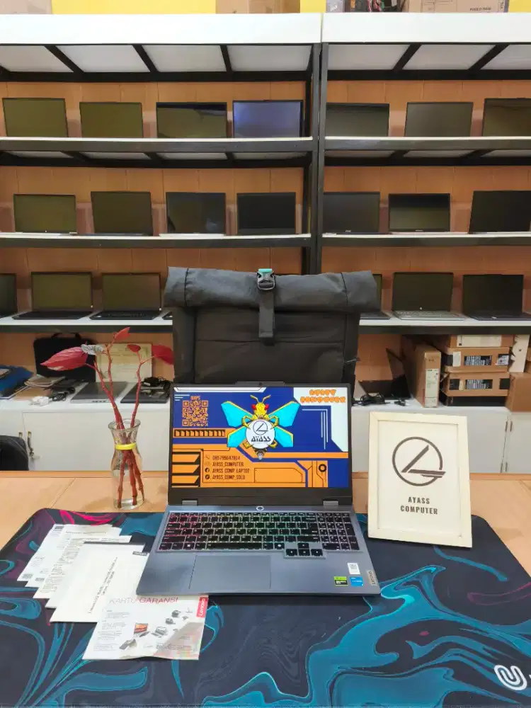 Laptop gaming Lenovo Loq i5 gen 13 12GB/512GB Garansi on 08-2027