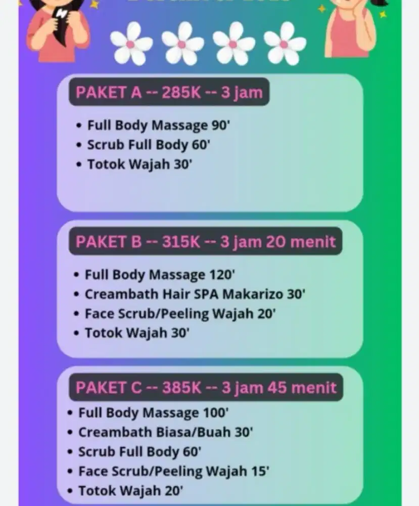 Perawatan body,lulur, makeup
