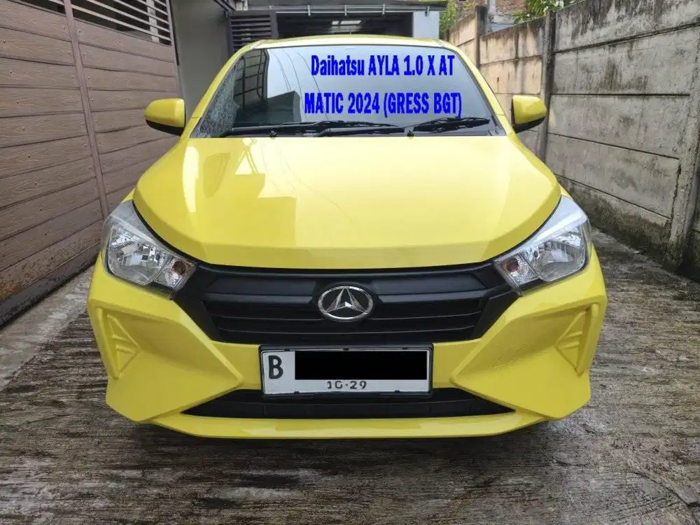 Daihatsu Ayla 1.0 X AT Matic 2024 Kuning Yellow Gress Banget
