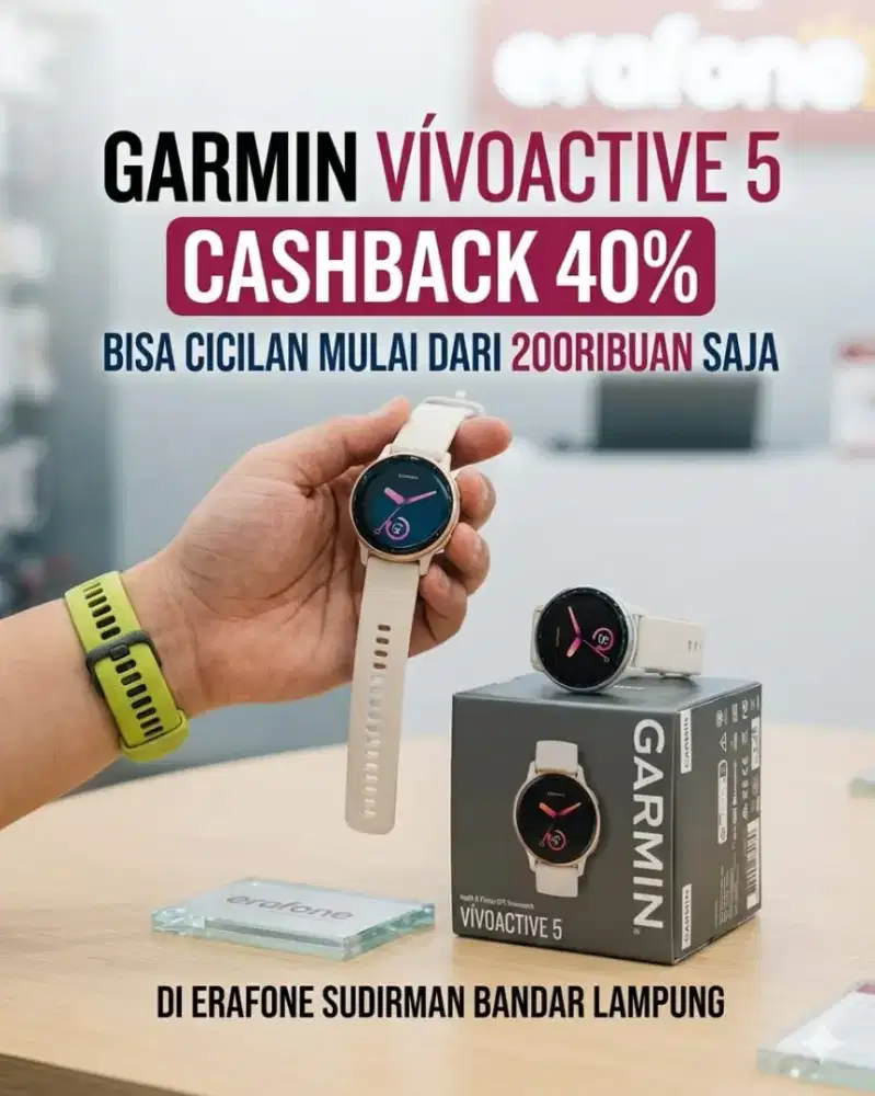 Garmin Vivoactive 5 Cashback 40% Bisa Cicilan Mulai Dari 200Ribuan