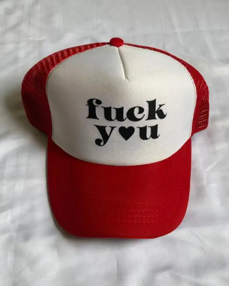Trucker Hat FU Red White