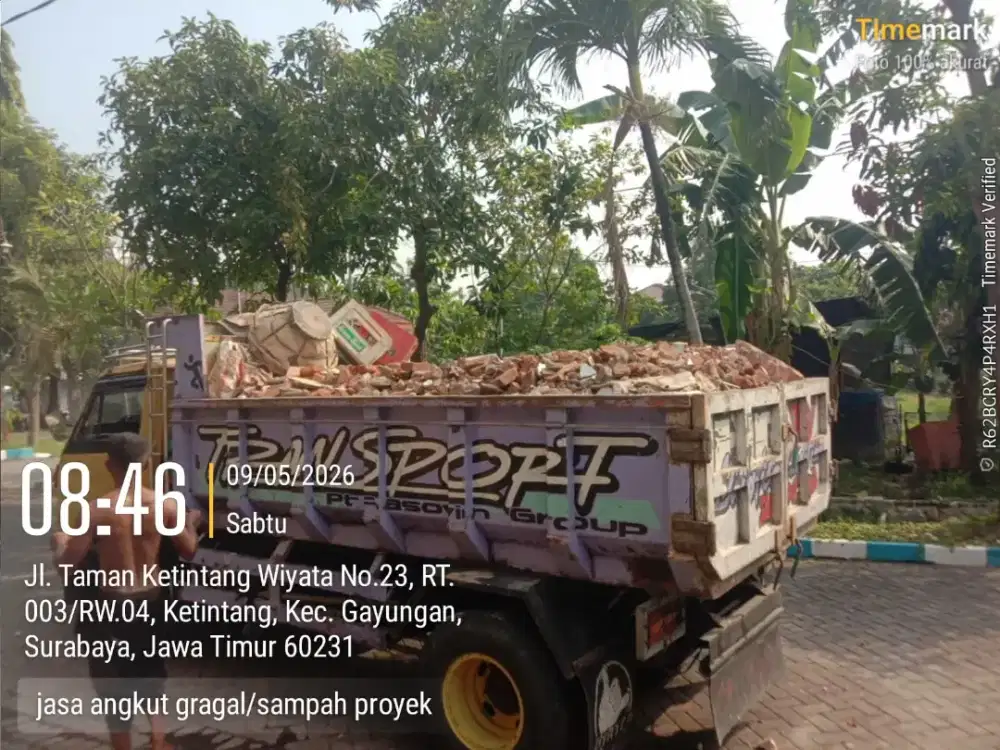 Jasa buang gragal dan sampah sisa proyek