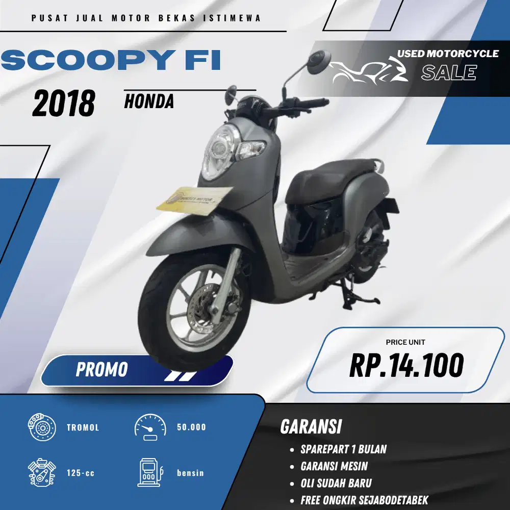 HONDA SCOOPY 2018 HARGA TERMURAH(SUKSESMOTOR)