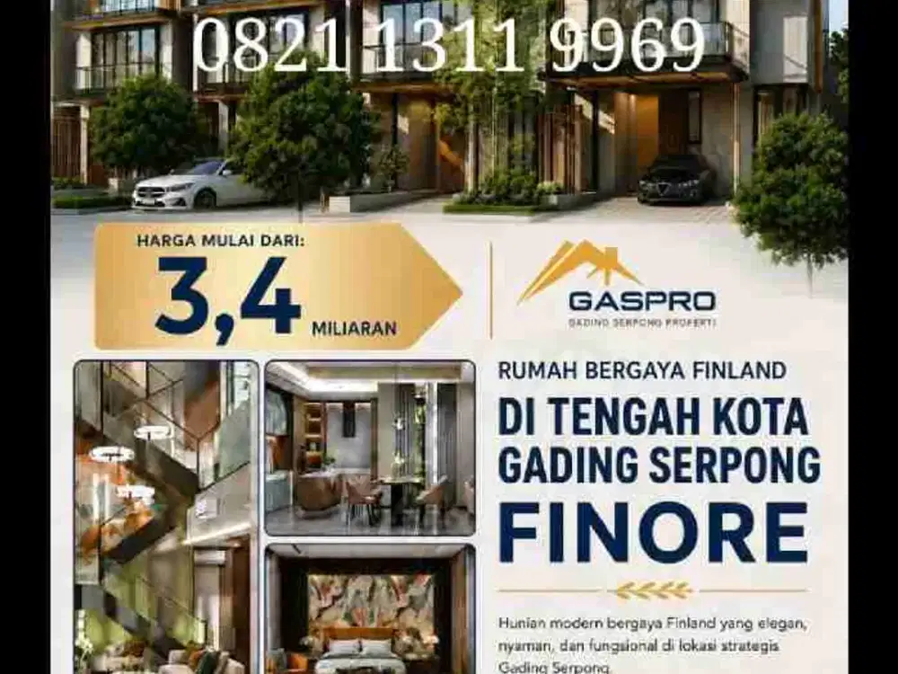 Rumah Mewah 3 Lantai di Summarecon Gading Serpong