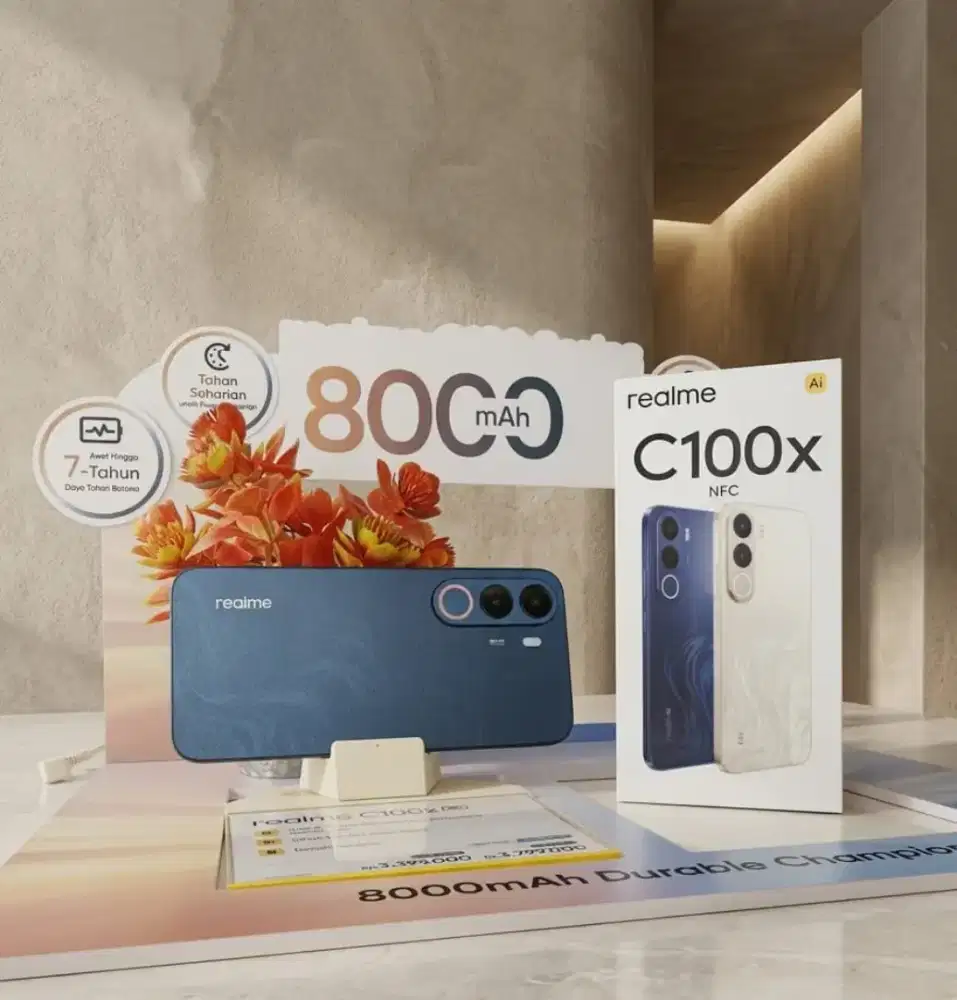 REALME C100x Ready Bisa cicilan syarat ktp aja