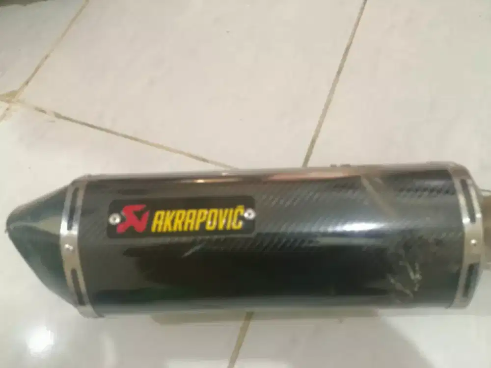Jual knalpot racing  ninja 250 CC merk akrapovic