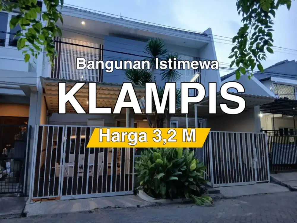 Bangunan Istimewa, Rumah Minimalis di Klampis, dekat Manyar dan Kampus ITS
