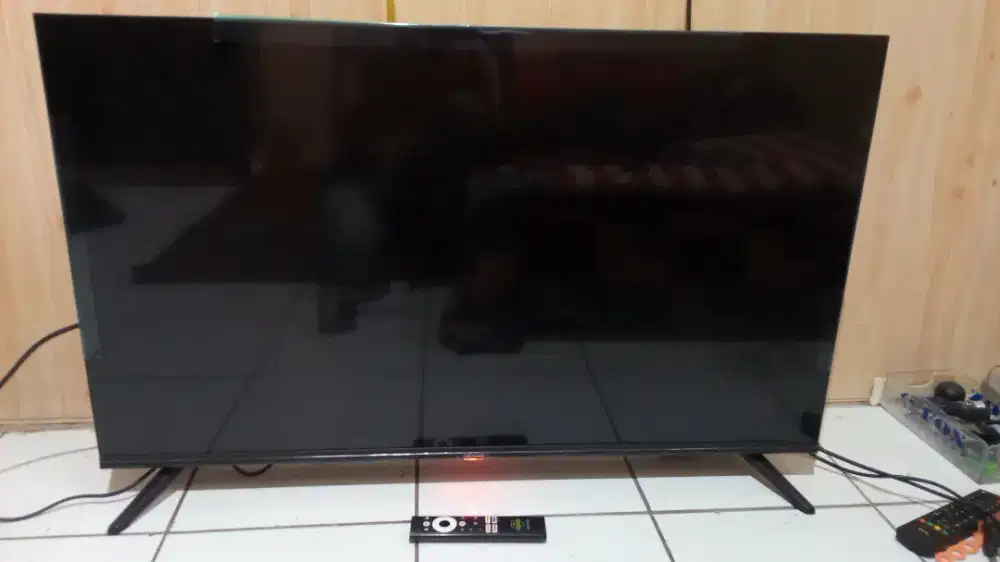 Tv led coocaa google tv 43inci likenew