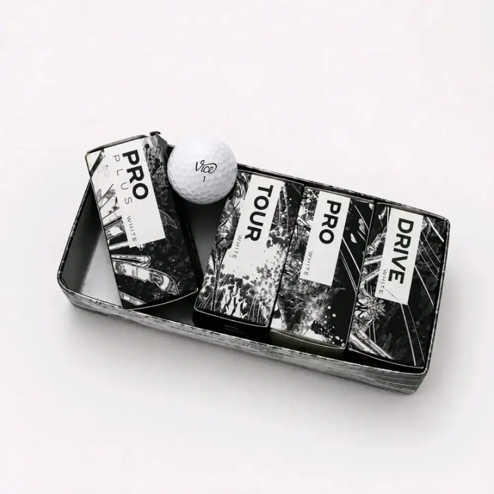 Vice Golf Ball Mix (Pro / Tour / Drive) – 1 Set Isi 4 Sleeve + 1 Bola