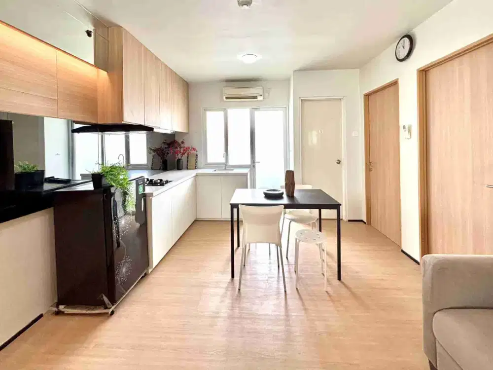sewa bulanan 2br full furnish apartemen educity by citihome