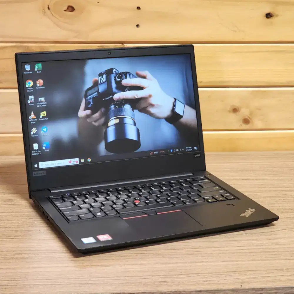 Laptop Core i7 RADEON RX GPU Thinkpad E480 Siap Coding Editing Gaming