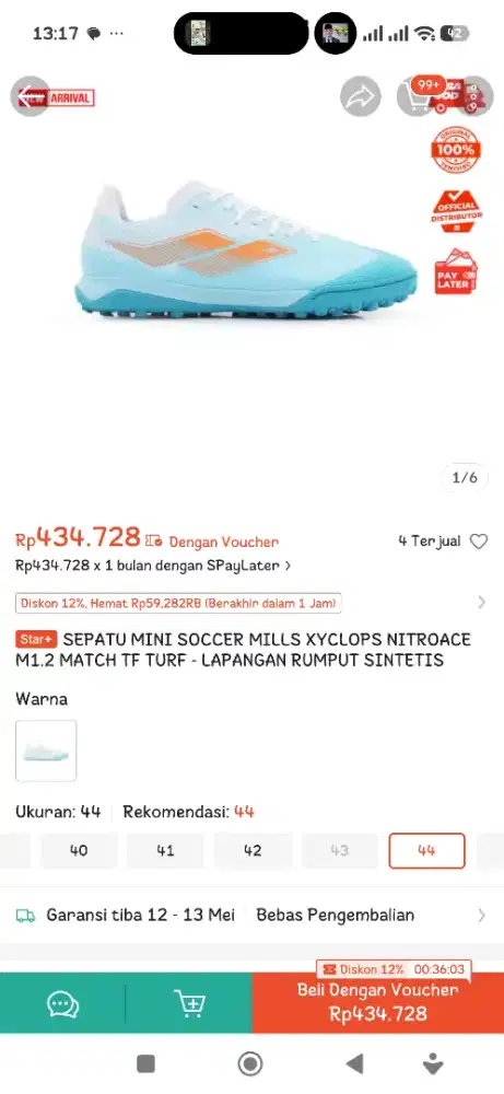 Sepatu Minisoc Mills Xyclops Nitroace M1. 2