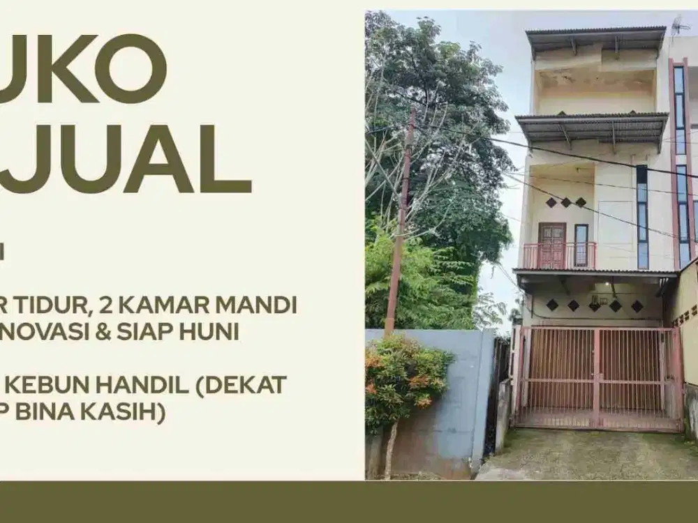Dijual Ruko 3 Lantai Full Renov Kota Jambi