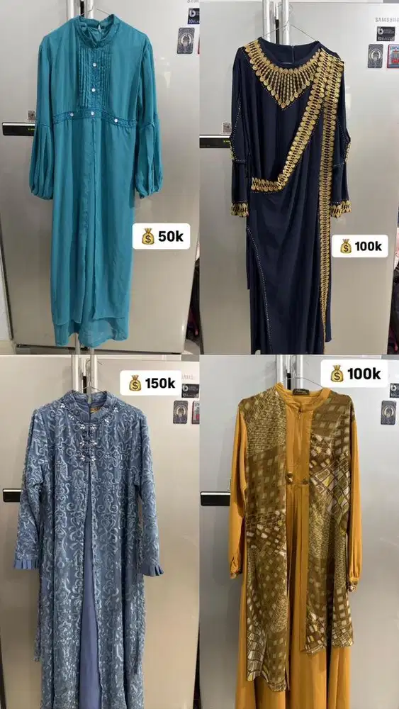 Preloved kaftan dan gamis