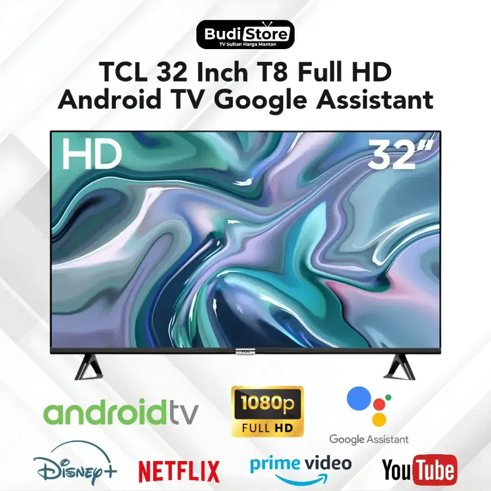 TCL 32 Inch T8 Full HD Android TV Google Assistant