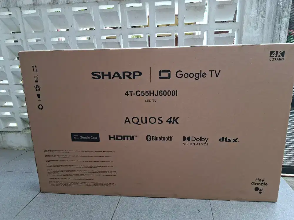 Sharp 55inch 4K LED GoogleTV tipe 4T-C65HJ6000I