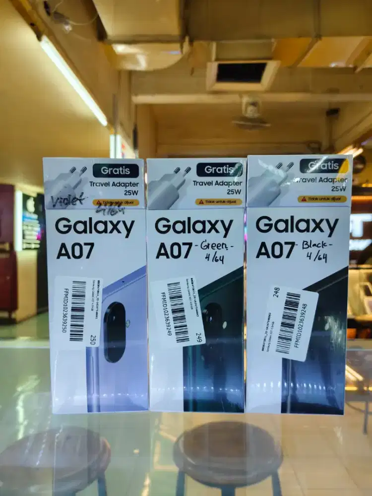 PROMO SAMSUNG GALAXY A07 4/64, 4/128, 6/128, 8/25, 5G 6/128 NEW RESMI