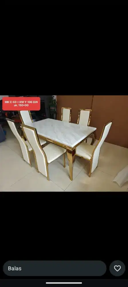 meja makan cicln cukup ktp