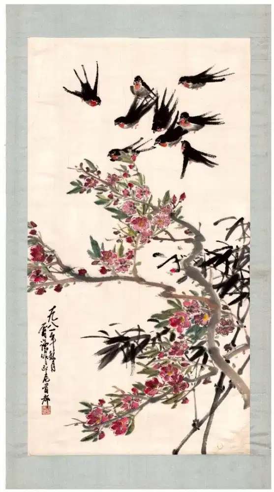 Lukisan China cat air by Siao Erh Chien
