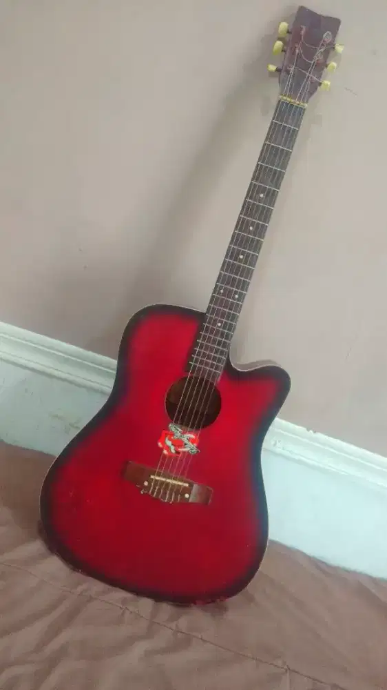 Gitar akustik Fg-425 full senar komplit jarang main jual saja