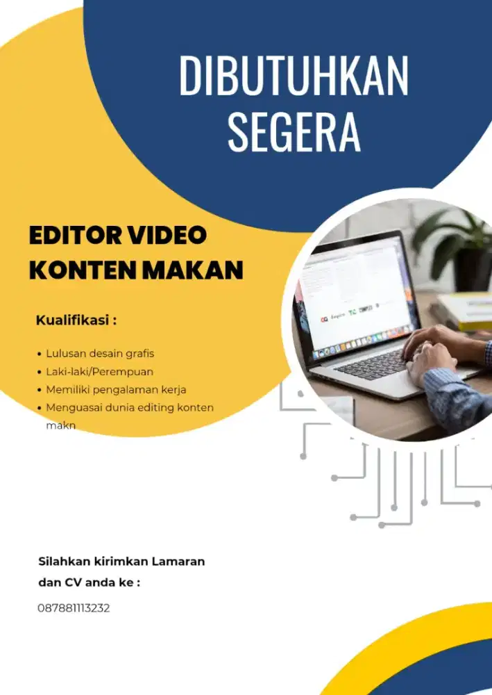 Editor konten makan makan