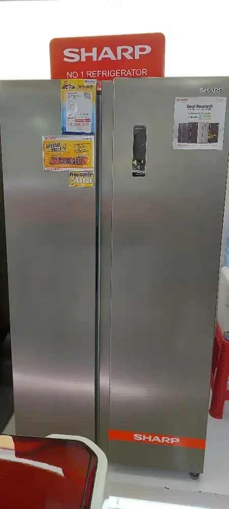 SBS Sharp 472Liter Kredit DP 0 Langsung ACC Bunga 0%