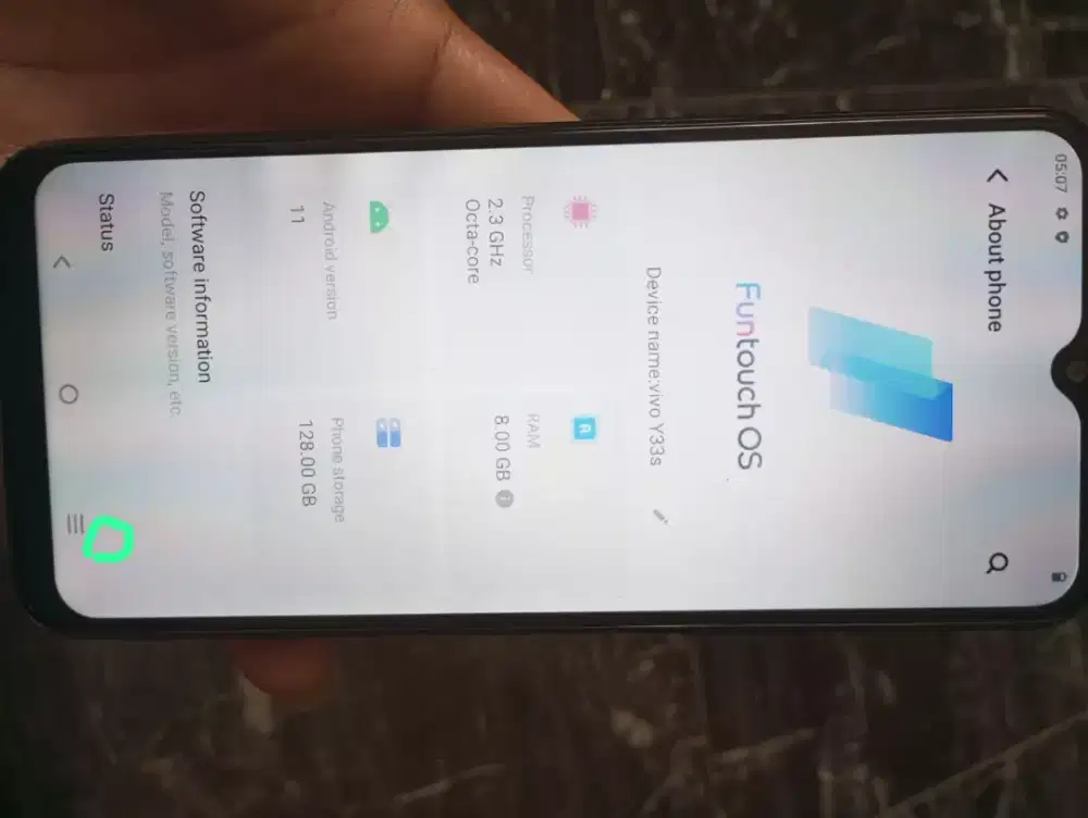 Vivo Y33S Ram 8/128