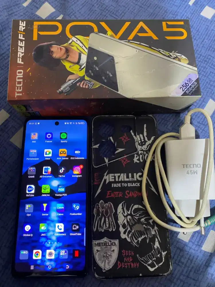 Jual Tecno pova 5 8/256 Fullset