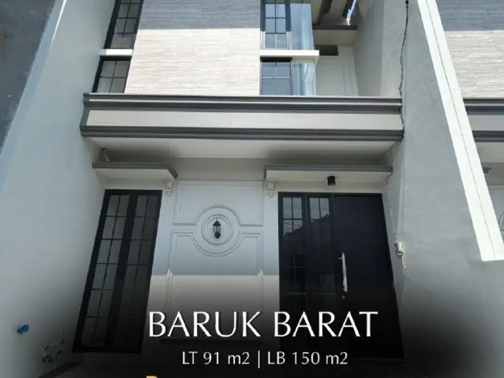 Jual rumah baru gres minimalis di Baruk Barat Surabaya