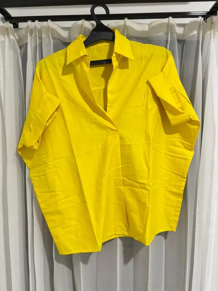 Kemeja kuning all size