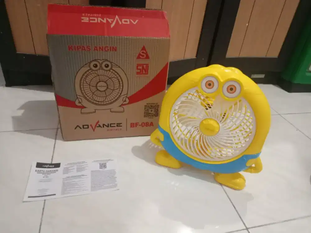 Kipas angin minion merk advanced kondisi bagus baru tinggal cek aja