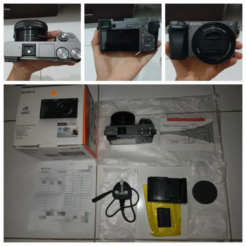Preloved Sony A6000 (grey)

Beli: November 2025
Pemakaian 1x