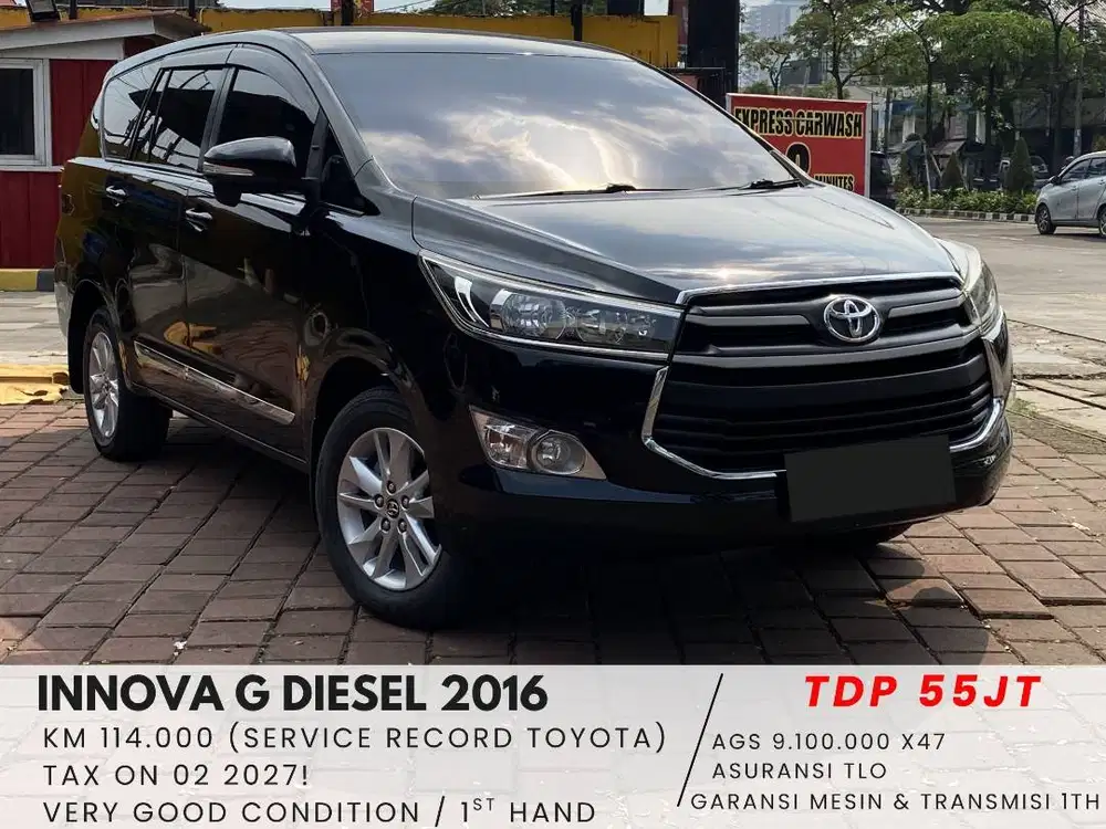 (SERVICE RECORD) KIJANG INNOVA G DIESEL AT 2016, INNOVA G DIESEL MATIC