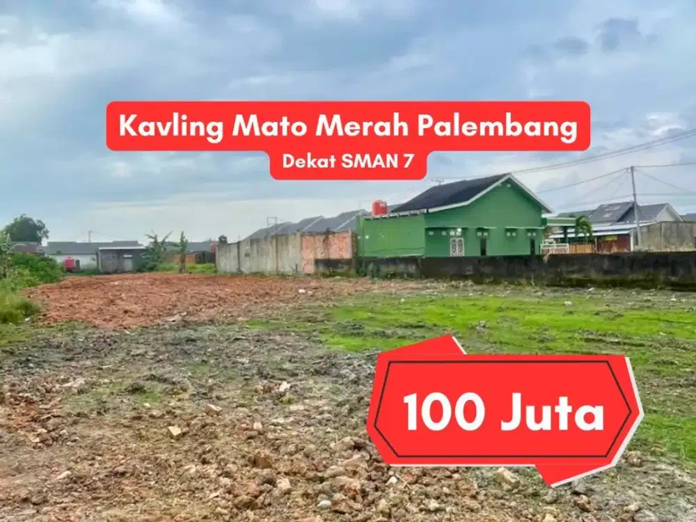 Jual Kavling Murah Mata Merah Palembang Dekat SMPN 21 – 132 m² SHM Harga 100 Juta