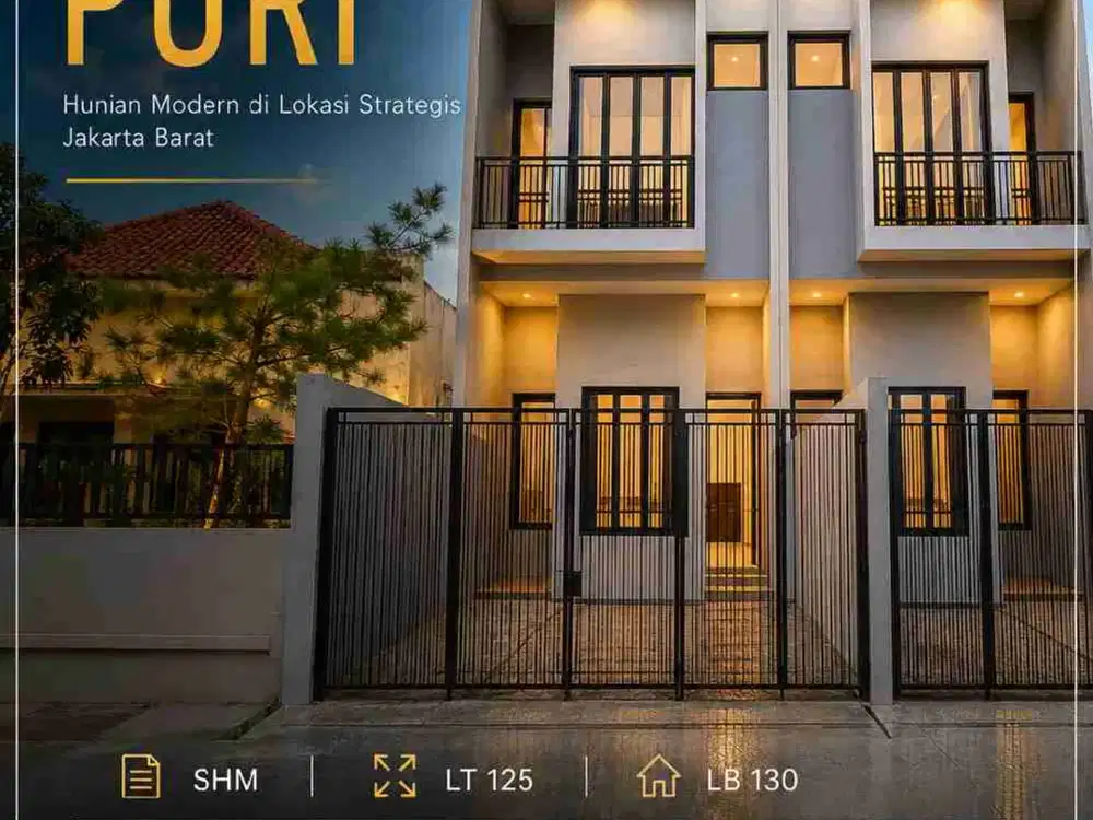 Wilson Rumah modern 2 lantai di meruya puri kav dki