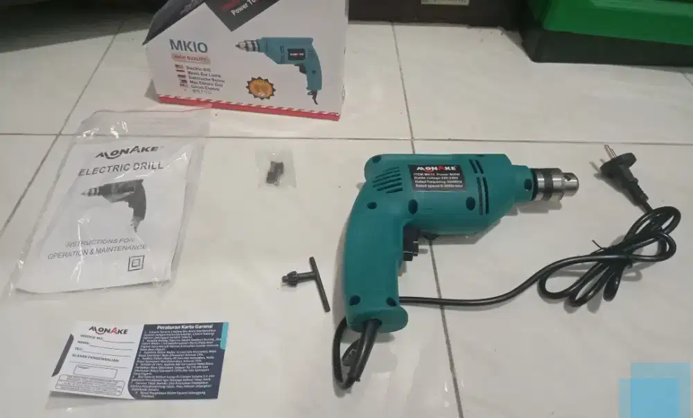 mesin bor bolak balik merk monake kondisi baru masih gress tinggal cek