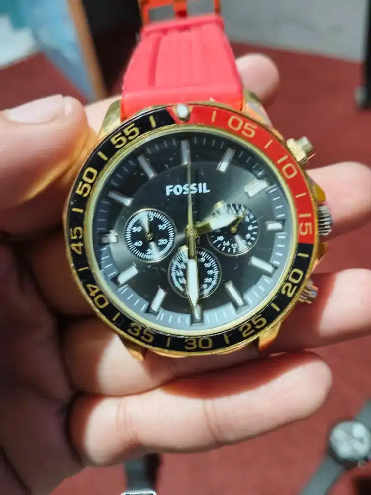 Fossil Bannon Multifunction Black Silicone Watch