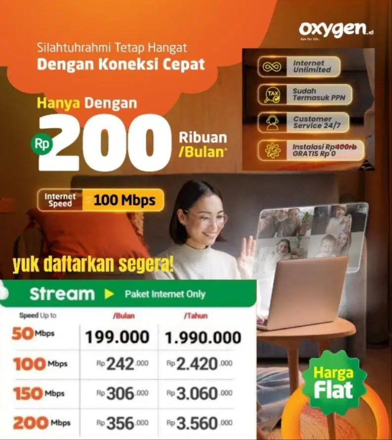 PROMO INTERNET WIFI OXYGEN STABIL