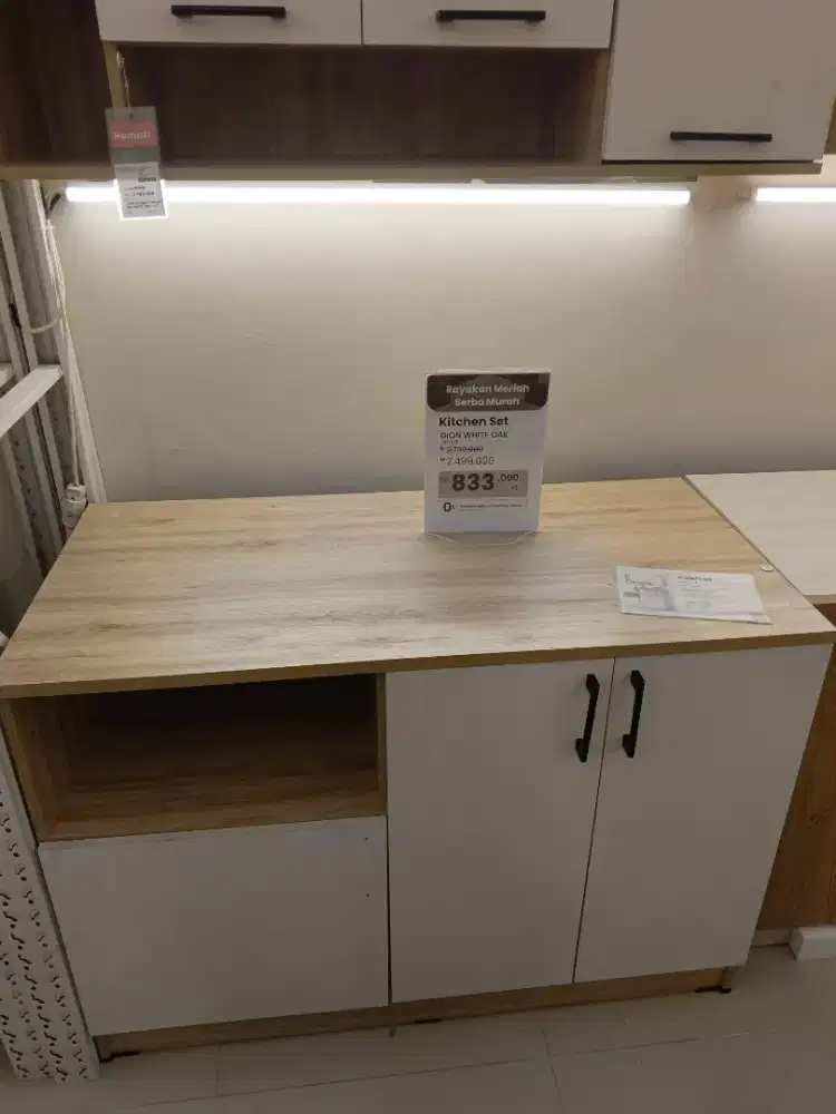 KITCHEN SET GION WHITE OAK