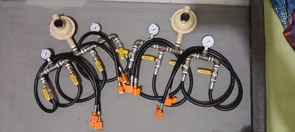 Hider Instalasi Gas Regulator Low Single stage kap 20kg 4titik