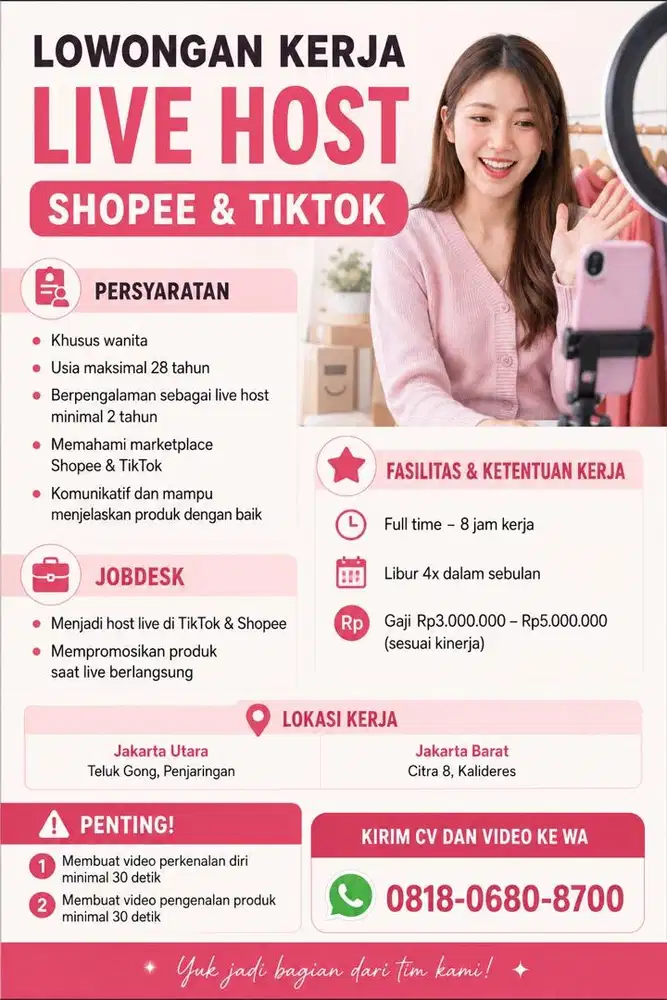 host live full time