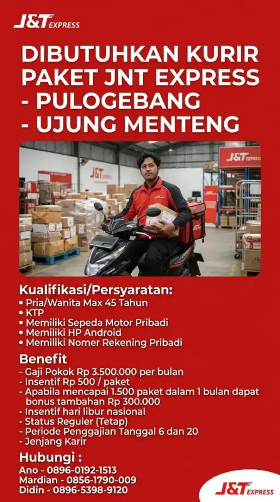 KURIR MOTOR J&T EXPRESS