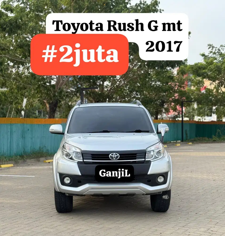 Toyota Rush G mt 2017 silver #2juta
