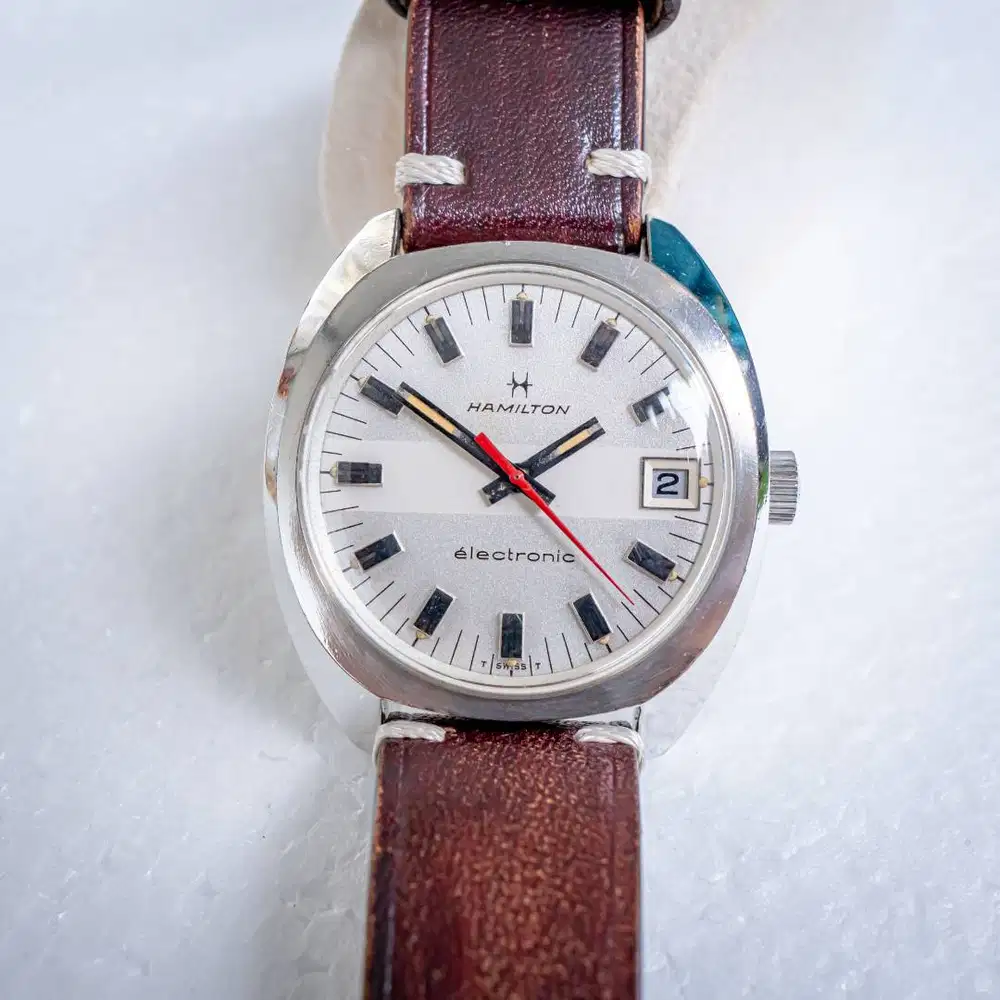 Jam Tangan HAMILTON Jupiter Electronic Swiss Vintage Watch ESA 9154