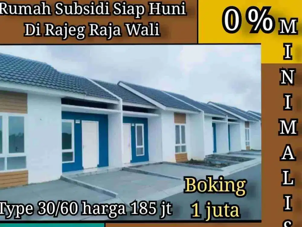 Rajeg Bersinar Rumah Subsidi Berkualitas di Rajeg Raja Wali Tangerang.